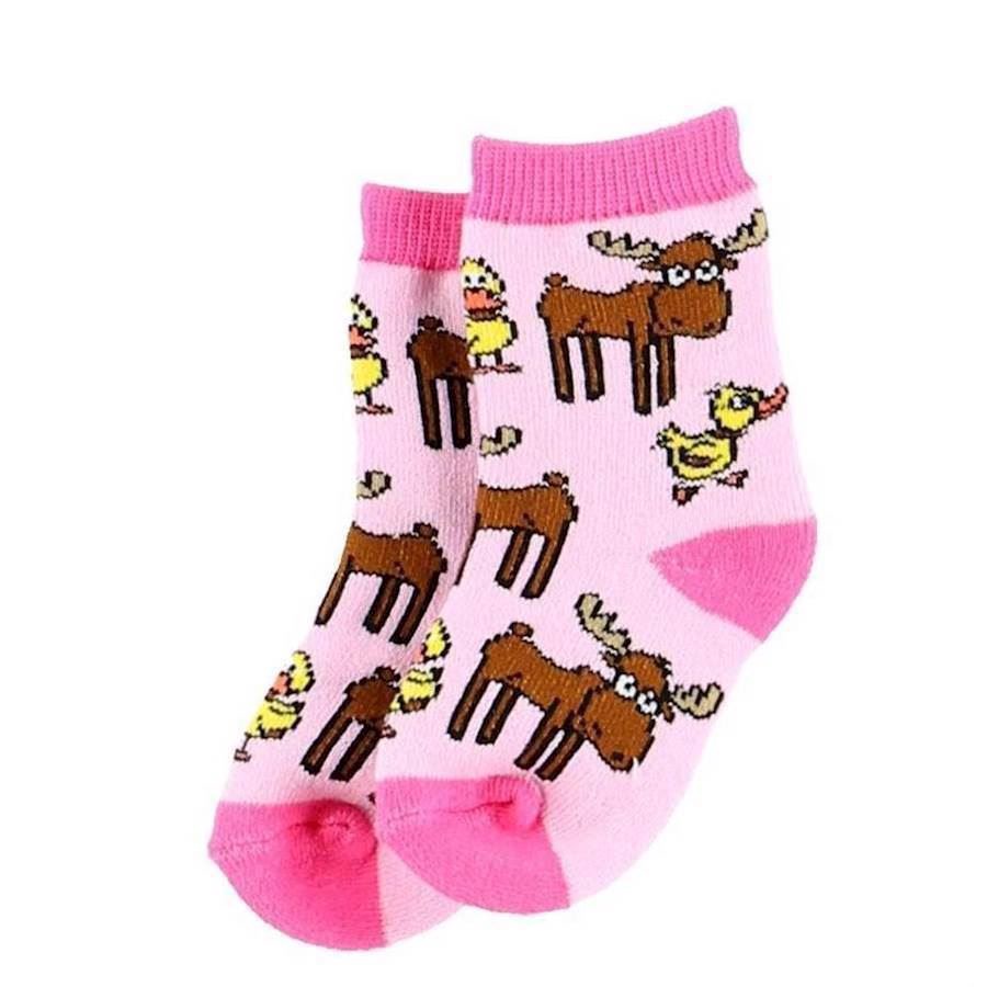 LazyOne Duck Duck Moose Infant girl Socks