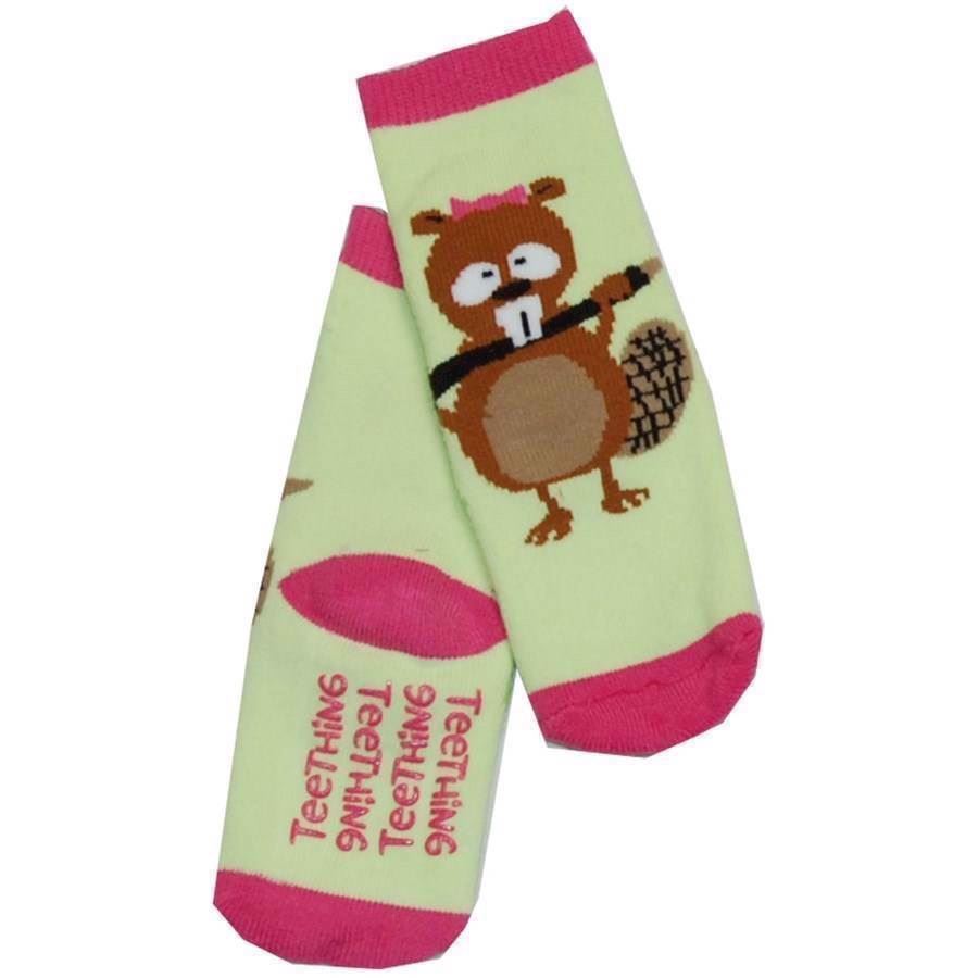 LazyOne Girls Teething Infant Socks