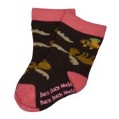 LazyOne Girls Duck Duck Moose Infant Socks