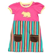 LazyOne Bear Stripe Girls T-Shirt Dress