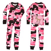 LazyOne Girls Camo Deer Flapjack Infant