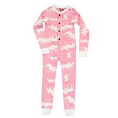 LazyOne Girls Classic Moose Pink Kids Flapjack