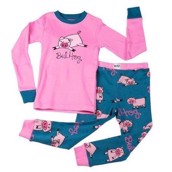 LazyOne Girls Bed Hog Kids PJ Set Long Sleeve
