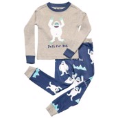 LazyOne Boys Yeti For Bed Kids PJ Set Long Sleeve