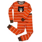 LazyOne Boys Bearly Tame Kids PJ Set Long Sleeve