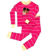 LazyOne Girls Horsin Around Kids PJ Set Long Sleeve