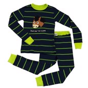 LazyOne Boys Horsin Around Kids PJ Set Long Sleeve