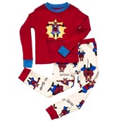 LazyOne Boys Spider Bear Kids PJ Set Long Sleeve