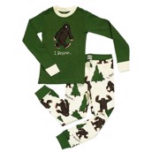 LazyOne Boys I Believe Bigfoot Kids PJ Set Long Sleeve