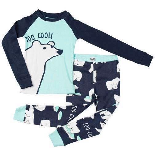 LazyOne Unisex Too Cool! Kids PJ Set Long Sleeve