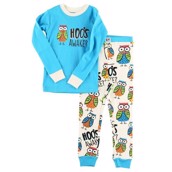 LazyOne Unisex Hoos Awake Kids PJ Set Long Sleeve