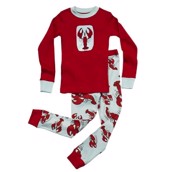 LazyOne Unisex Lobster Kids PJ Set Long Sleeve