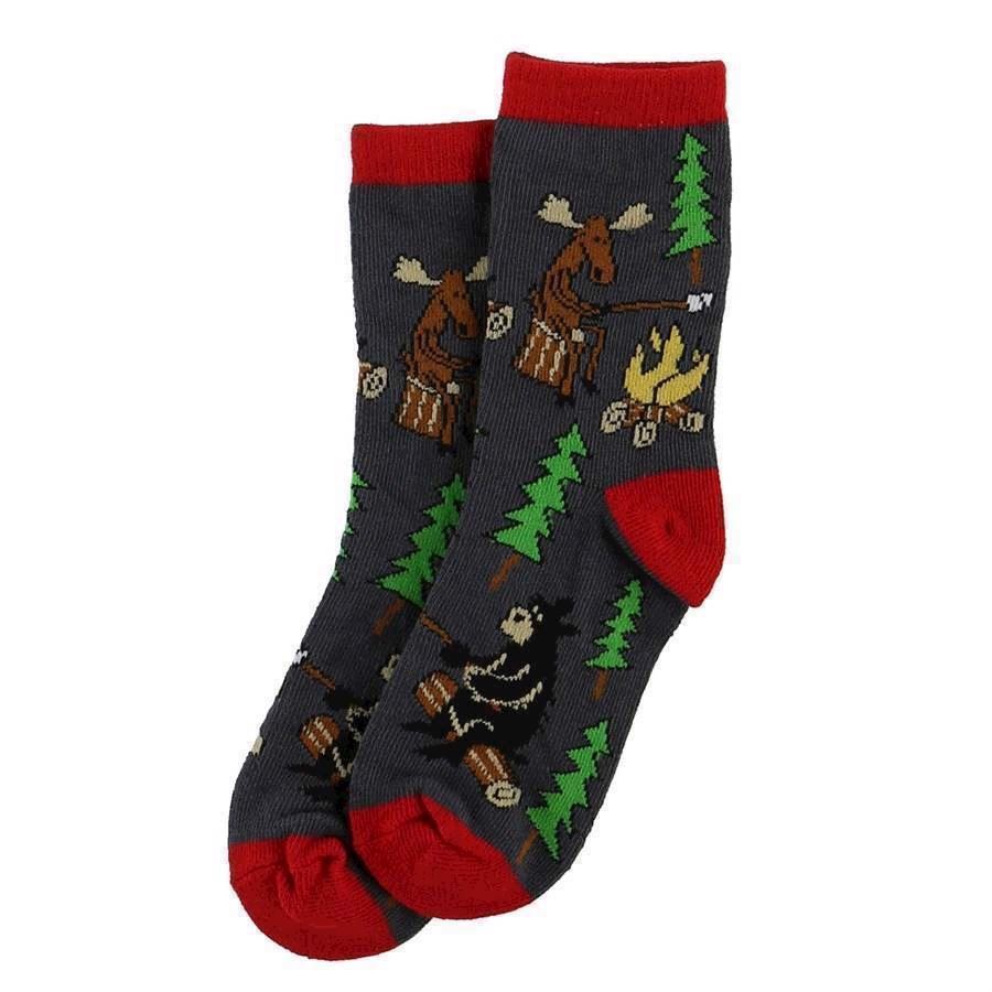 LazyOne Happy Camper Kids Socks