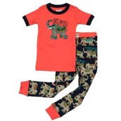 LazyOne Unisex Dream Big Elephant Kids PJ Set Short Sleeve