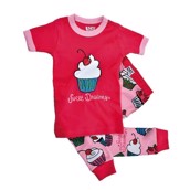 LazyOne Girls Sweet Dreams Kids PJ Set Short Sleeve