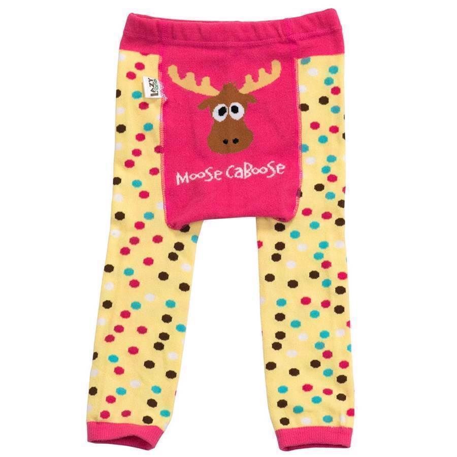 LazyOne Girls Moose Caboose Infant Leggings