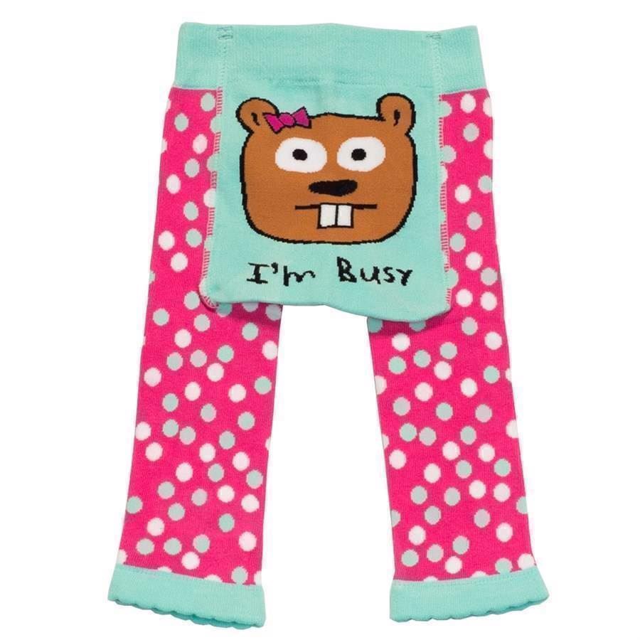 LazyOne Girls I\'m Busy Infant Leggings