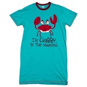 LazyOne Womens I'm Crabby Nightshirt