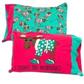 LazyOne I Dont Do Morning MoosePillow Case