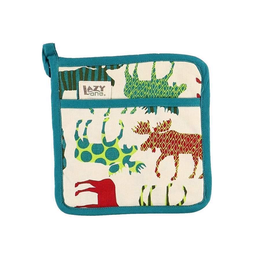 LazyOne Pattern Moose Pot Holder