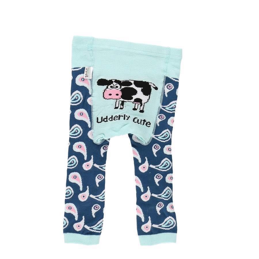 LazyOne Girls Udderly Cute Infant Leggings