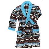 LazyOne Unisex Horse Fair Isle Bathrobe