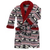 LazyOne Unisex Moose Fair Isle Bathrobe