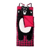 LazyOne Childrens Sleeping Bag with built in pillow Bear