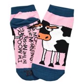 LazyOne Unisex Mooody in the Morning Adult Slipper Socks