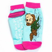 LazyOne Unisex I Otter Be in Bed Adult Slipper Socks
