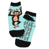 LazyOne Unisex Wild Thing Monkey Adult Slipper Socks