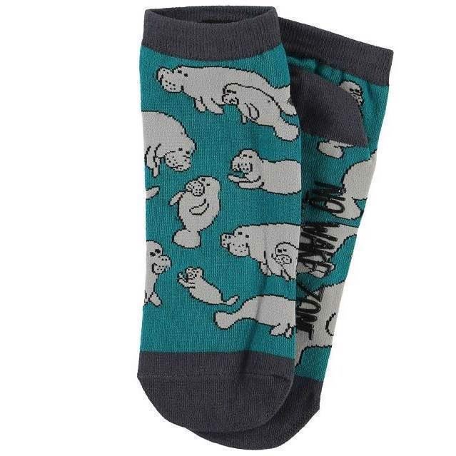 LazyOne Unisex Manatee Adult Slipper Socks