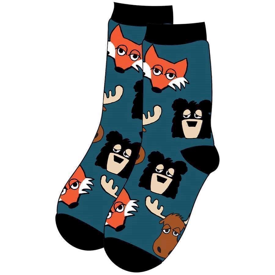 LazyOne Unisex Sleepy Head Adult Crew Socks