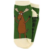 LazyOne Unisex Moose Hug Adult Slipper Socks
