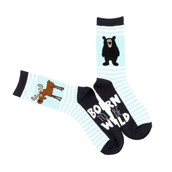 LazyOne Unisex Born to be Wild Adult Crew Socks