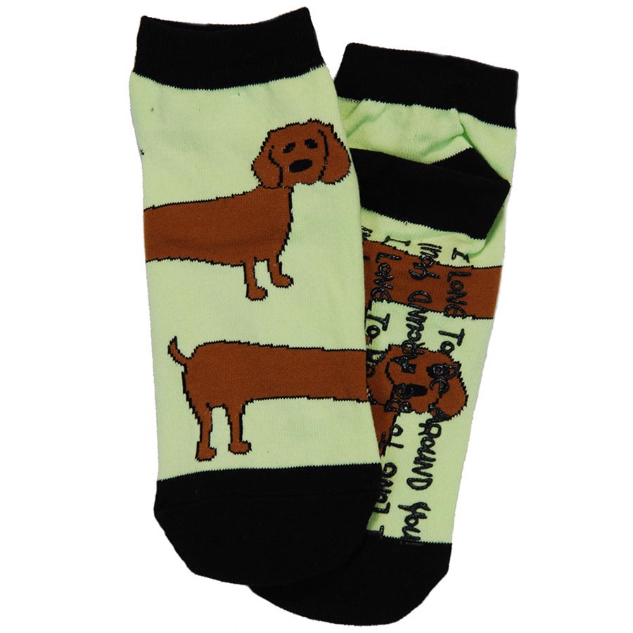 LazyOne Unisex Long to Be Dog Adult Slipper Socks