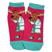 LazyOne Unisex Need a Moose-age Adult Slipper Socks