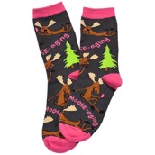 LazyOne Unisex Text Moose-aging Adult Crew Socks