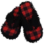 LazyOne Unisex Moose Plaid Spa Slippers