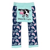 LazyOne Toddler Girls Udderly Cute Leggings