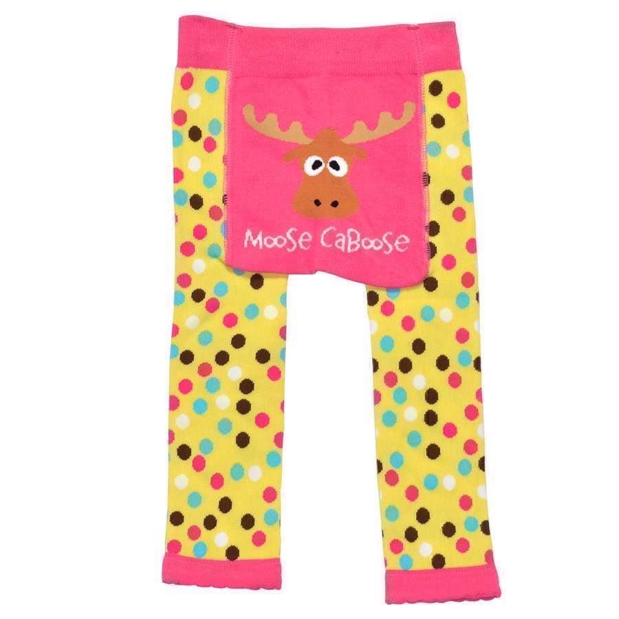 LazyOne Toddler Girls Moose Caboose Leggings