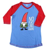 LazyOne No Place Like Gnome PJ Tall T Shirt Adult