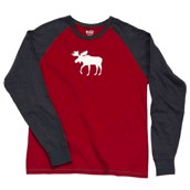 LazyOne Unisex Moose Fair Isle PJ T Shirt Long
