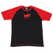 LazyOne Unisex Classic Moose Red PJ T Shirt