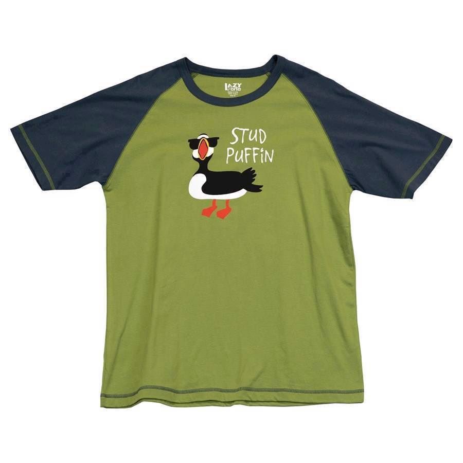 LazyOne Unisex Stud Puffin PJ T Shirt