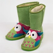 LazyOne Girls Owl Toasty Toez Slippers