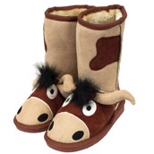 LazyOne Kids Unisex Bull Toasty Toez Slippers