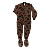 LazyOne Mens Timberland Bear Footie Onesie Adult