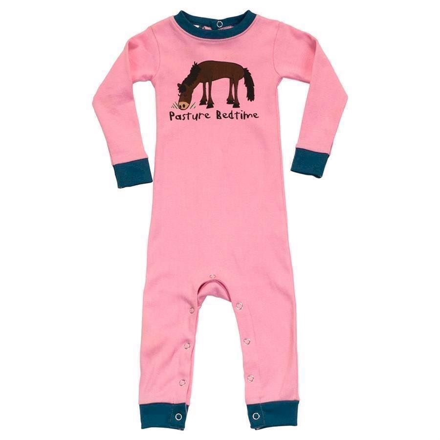 LazyOne Girls Pasture Bedtime Infant Sleepsuit