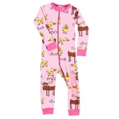 LazyOne Duck Duck Moose girl Infant Sleepsuit